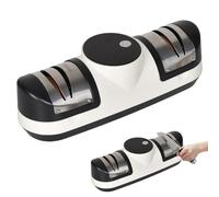 Colexy Aiguiseur Electrique de Couteau, aiguiseur de couteaux à 3 vitesses, Affûteur à meule diamant, aiguisoir professionnel rechargeable avec affichage LED pour l'aiguisage grossier et fin