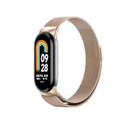 Colexy Bracelet de Remplacement pour Xiaomi Mi Band 8, Bracelet de Montre Magnétique, Bracelet de Rechange pour Montre Connectée, Bracelet pour Montre pour Hommes et Femmes (Or Rose)