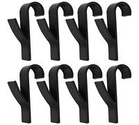 Colexy Crochet pour Radiateurs, 8 PCS Crochets Porte-serviettes pour Radiateur Crochets Porte Serviette Adhésifs, Crochet Radiateuren Plastique ABS Patères Radiateur de Salle de Bain et Cuisine