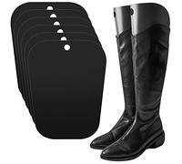 Colexy Embauchoirs à Bottes Boot Shaper 10 Pouces Noir Supports de Bottes, Bottines Embauchoir PVC Support de Chaussure Réutilisable Support de Botte Haute pour Hommes et Femmes, 3 Paires/6 Feuilles