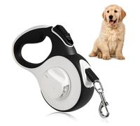 Colexy Laisse Chien Enrouleur 3m, Laisses Rétractables pour Chiens Jusqu'à 15kg, avec Un Boutton s'Arrêter Bloquer, Ruban en Nylon avec Lampe Torche, pour Petits et Moyens Chiens, Chats