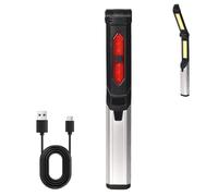 Colexy Lampe de Travail LED Réchargeable, Baladeuse LED Mecanicien Lampe d'Inspection 4 Modes Lampe de Poche Pivotante et Pliable avec Base Magnétique et Crochet pour Garage Camping Réparations Auto