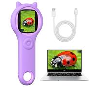 Colexy Microscope Numérique de Poche, Loupe Binoculaire Enfant 200X, Équipé d'Écran IPS, 8 LED Réglables, Parfait pour l'Apprentissage Scientifique et l'Exploration du Monde Microscopique