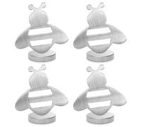 Colexy Poids Magnétique 4Pcs Poids Rideaux Extérieur, Pinces à Nappes en Acier Inoxydable, Pince Magnétique pour Nappe, Fixation Poids Nappe de Table Exterieur pour Pique Nique Fête Jardin (Abeille)