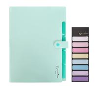 Colexy Trieur, Trieur A4 à 5 Compartiments, Trieurs Document, Pochette Trieurs, Organiseur de Documents en Plastique Robuste avec Étiquettes pour Bureau, École, Maison (Vert)