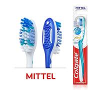 Colgate 1 brosse à dents Total - Nettoyage complet - Moyen - Nettoie les surfaces dentaires, la langue, les joues et les espaces interdentaires