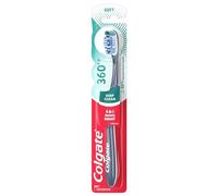 Colgate 360 Brosse à dents avec nettoyeur de langue et de joues - Souple (1 pièce)
