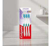 Colgate 360 Brosses à dents sensitive extra souples - 3 brosses