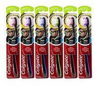 Colgate 360 Fresh N' Protect Lot de 6 brosses à dents ultra compactes, douces (les couleurs peuvent varier)