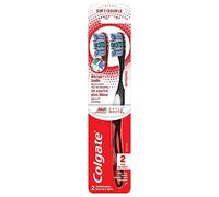 Colgate 360 Optic White Lot de 2 brosses à dents souples pour adultes Blanc