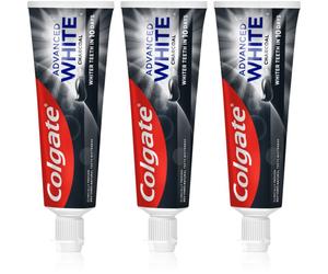 Colgate Advanced White Charcoal dentifrice blanchissant au charbon actif 3x75 ml