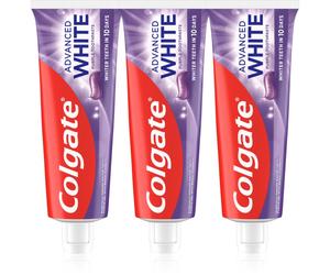 Colgate Advanced White Purple White dentifrice blanchissant 3x75 pcs