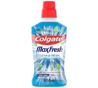 COLGATE - Bain de bouche Colgate Max Fresh Clean & Fresh - Sans alcool- Fraîcheur longue durée pour l'haleine- le flacon de 500ml
