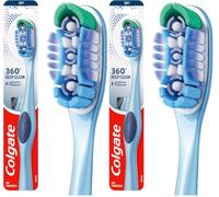 Colgate Brosse à dents 360 degrés Tête compacte souple (Lot de 2)
