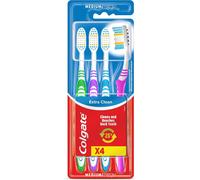 Colgate Brosse À Dents Extra Clean Medium, Lot De 4