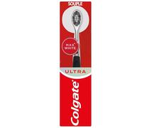 Colgate, Brosse à Dents Souple Max White Ultra, Brins Charbon