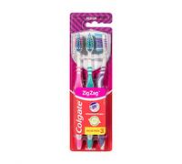 Colgate Brosse à Dents ZigZag - Lot de 3 - Dureté Moyenne