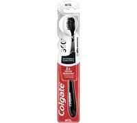 Colgate - Brosse ¿¿ Dents ¿¿ Charbon Actif, ¿¿ 360 ¡Ã - Moyenne - 1 Pi¿¿Ce - Manuelle - Pour Nettoyage Des Dents, De La Langue, Des Joues Et Des Gencives - Avec Poils Mi - Durs