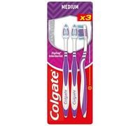 COLGATE - Brosses à dents ZigZag Médium - nettoyage en profondeur des espaces interdentaires - lot de 4 brosses