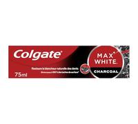COLGATE - Dentifrice Blancheur au Charbon Actif, Éclat Naturel et Soin Doux (Tube 75 mL) - lot de 4 - Vendu par Lot