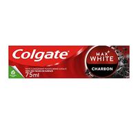 COLGATE - Dentifrice blancheur natural charbon 75ml - max white - Elimine jusqu'à 100% des taches de surface