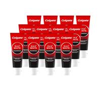 COLGATE - Dentifrice Blanchissant MAX WHITE | Dentifrice au Charbon Actif | Blanchissant | 99% d'ingrédients d'origine naturelle | Lot de 12 x 75ml