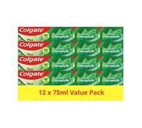 COLGATE - Dentifrice Chlorophyle Fraîcheur Intense - 96% d'ingrédients d'origine naturelle - lot de 12 x 75 ml