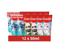Colgate - Dentifrice Enfants Kids Animals - Dentifrice au Fluor - 6 ans et Plus - 50 ml - Visuel aléatoire - Lot de 12