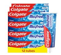 Colgate Dentifrice Max Fresh Cristaux Fraîcheur, Lot de 12 x 75 ml