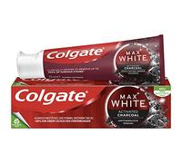 Colgate Dentifrice Max White Charbon 75 ml - Dentifrice au charbon actif, élimine jusqu'à 100% des taches superficielles