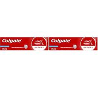COLGATE - Dentifrice Max White Expert Protection Sensibilité - Blanchiment pour Dents Sensibles - 75ml (Lot de 2)