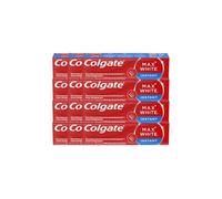 Colgate - Dentifrice Max White Instant - Elimine Jusqu'à 100% des Taches de Surface - Tube de 75 ml - Lot de 12