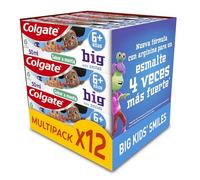 Colgate Dentifrice pour enfant, lot de 12 x 50 ml, dentifrice avec fluor et protection anti-caries, réduit la plaque dentaire et change de couleur au brossage, développé pour les enfants de 6 à 9 ans