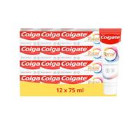 Colgate - Dentifrice Total Active - Prévention soin complet - Lot de 12