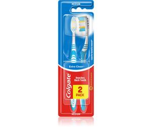 Colgate Extra Clean Medium brosses à dents medium 2 pcs