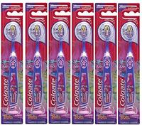 colgate Kids Toothbrush Trolls With Suction Cup, Extra Soft, Children Ages 5+, (Pack Of 6)