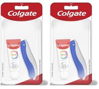 COLGATE - Kit de Voyage - Brosse à dents souple + Dentifrice 20ml - Aide à prévenir les problèmes bucco-dentaires -Idéal voyage et déplacements (Lot de 2)