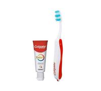 Colgate Kit de voyage portable - Comprend une brosse à dents douce et un dentifrice total Colgate de 20 ml - Offre une protection complète pendant 24 heures