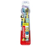 Colgate Lot de 2 brosses à dents pour enfants avec ventouse, extra douce - Minions
