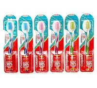Colgate Lot de 6 brosses à dents manuelles ultra douces pour adulte - Multicolore