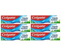 Colgate Lot de 6 dentifrices triple action 75 ml : protection des caries, dents blanches et haleine fraîche - Ne convient pas aux enfants de moins de 7 ans.