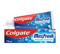 Colgate Max Fresh Dentifrice avec cristaux rafraîchissants 75 ml - Dentifrice Fresh Haleine - Technologie Fresh FX pour un refroidissement 10 fois plus durable* - Aide à combattre les caries - Garde