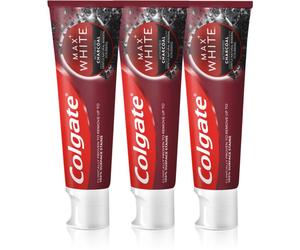 Colgate Max White Charcoal dentifrice blanchissant 3 x 75 ml