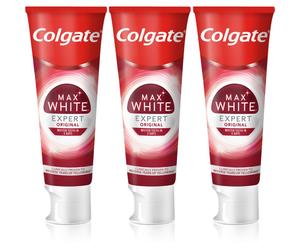 Colgate Max White Expert Original dentifrice blanchissant 3x75 ml