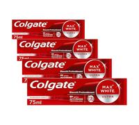 COLGATE - Max White Ultra - Dentifrice Blancheur Visible- Elimine en 3 jours les taches - Action Profonde - Technologie ActivShine - Format 75ml (Lot de 4)