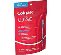 Colgate Optic White Wisp Lot de 24 mini brosses à dents jetables Menthe froide