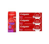 Colgate - Pack Blancheur - Max White Expert Original - Lot de 3x75ml - Sérum blancheur Max White - 2,5ml