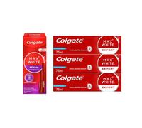 Colgate - Pack Blancheur - Max White Expert Protect - Lot de 3x75ml - Sérum blancheur Max White - 2 5ml