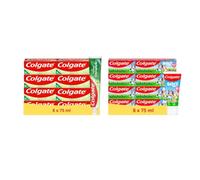 Colgate - Pack Dentifrice Kids 8x50ml & Chlorophyle 8x75ml