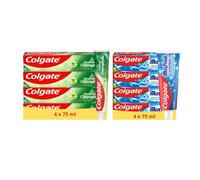 Colgate - Pack Dentifrice Max Fresh 4x50ml & Chlorophyle 4x75ml
